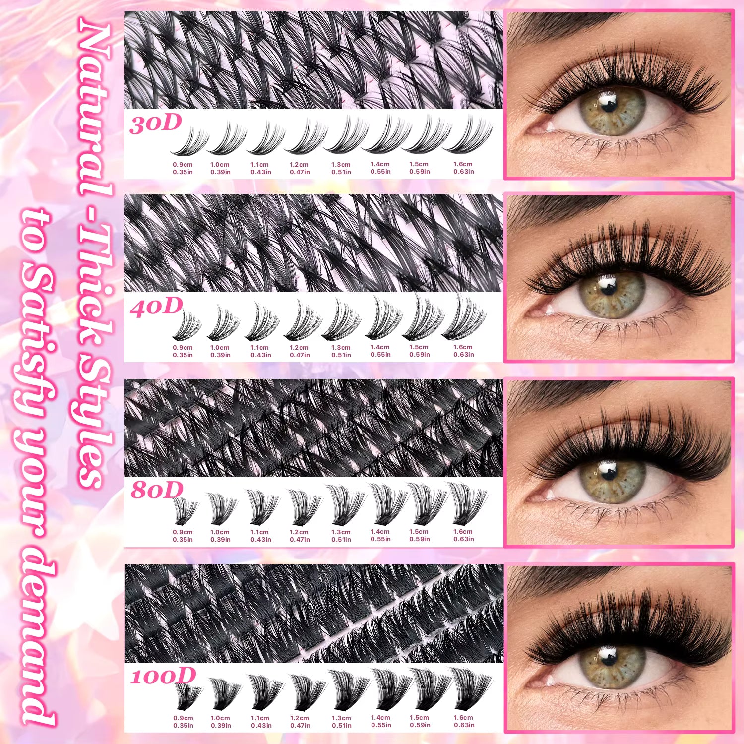 DIY Lash Extension Kit Clusters Individual Eyelashes Kit